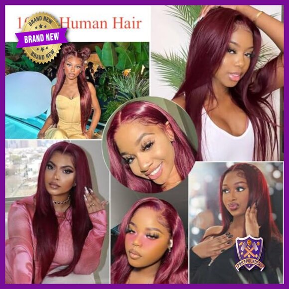 28 Inch Straight Human Hair Lace Front Wig 250% Density Glueless